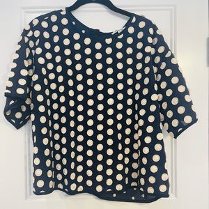 Madewell textured dot top